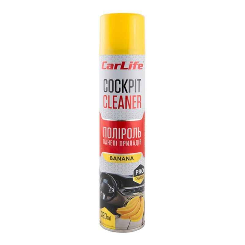 Поліроль CarLife Cockpit Cleaner Банан 320 мл (CF323)