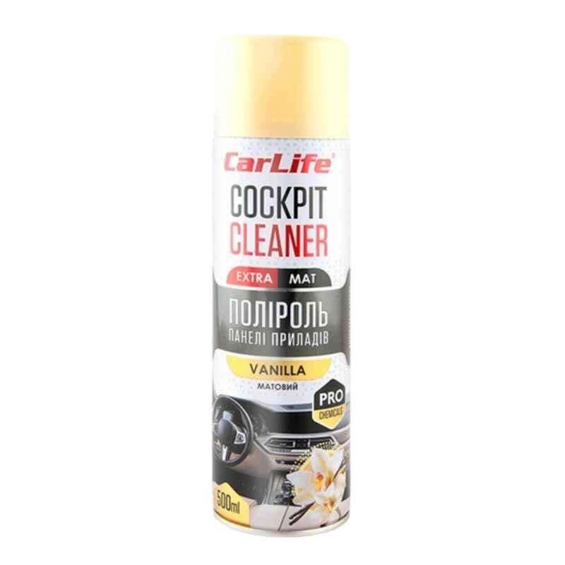 Поліроль CarLife Cockpit Cleaner EXTRA MAT Vanilla 500 мл (CF520)