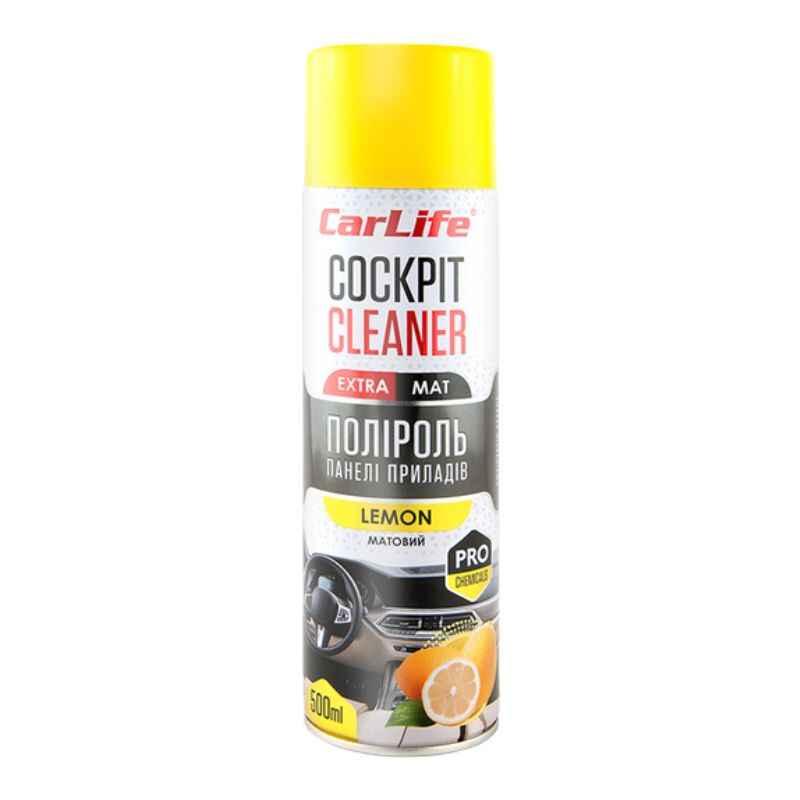 Поліроль CarLife Cockpit Cleaner EXTRA MAT Лимон 500 мл (CF521)