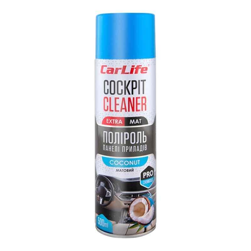 Поліроль CarLife Cockpit Cleaner EXTRA MAT Кокос 500 мл (CF527)