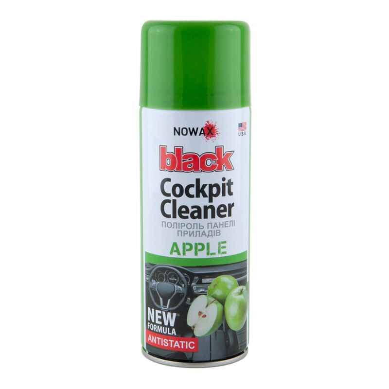 Поліроль для салону автомобіля Nowax Black Cockpit Cleaner Apple 450 мл (NX00458)
