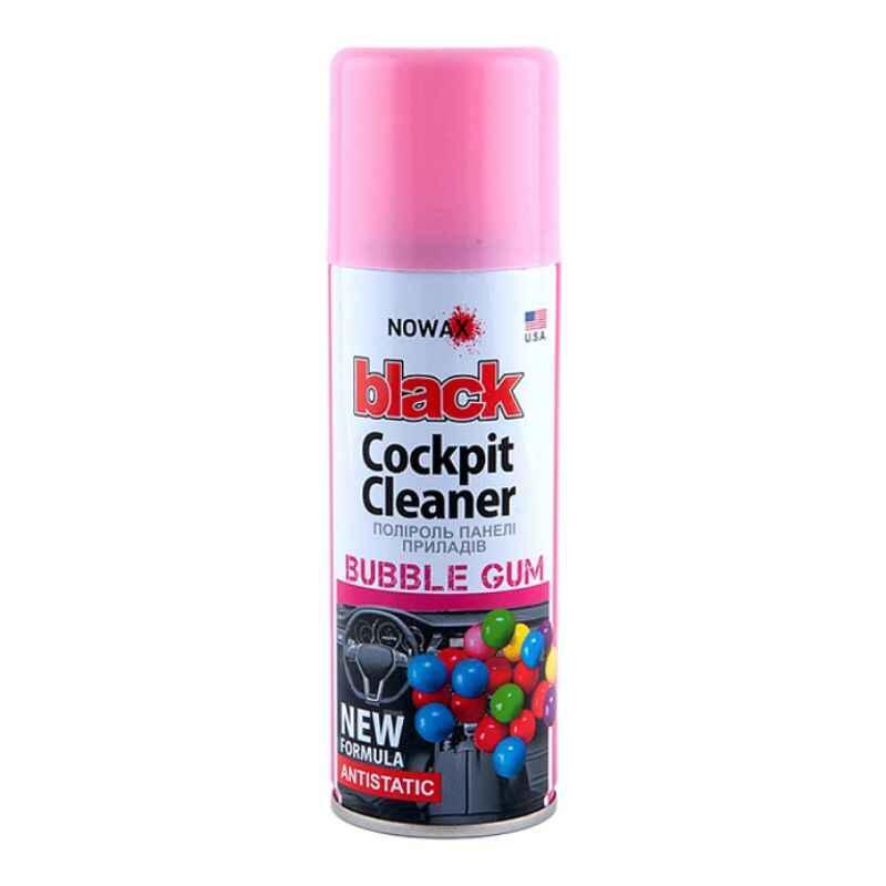 Поліроль для салону автомобіля Nowax Black Cockpit Cleaner Bubble Gum 450 мл для пластику (NX00459)