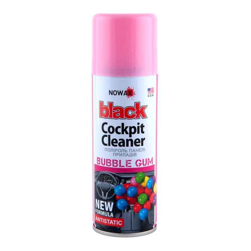 Поліроль для торпеди авто Nowax Black Cockpit Cleaner Bubble Gum 200 мл (NX00209)