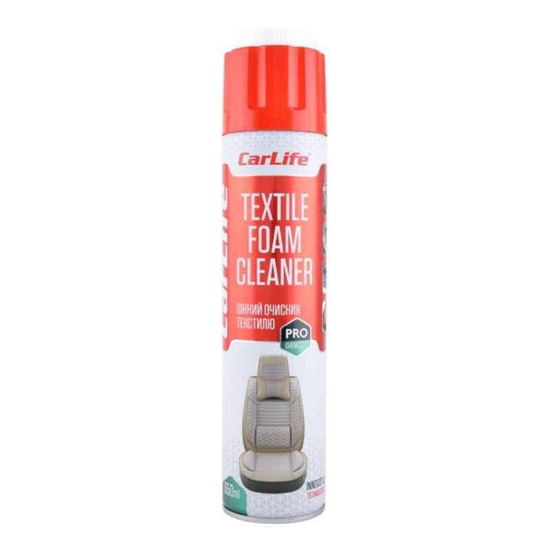 Пінний очисник текстилю,CARLIFE TEXTILE FOAM CLEANER, 650ml