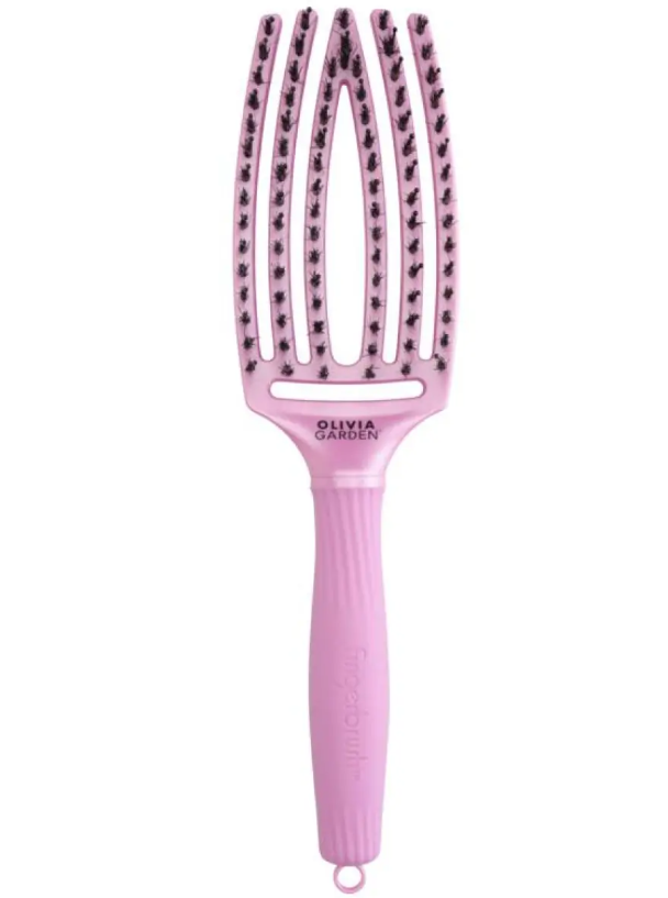 Щітка Finger Brush Care Iconic Boar & Nylon Celestial Pink OLIVIA GARDEN, фото 1