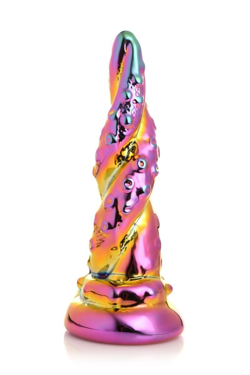 Фентезійний скляний фаллоїмітатор Creature Cocks Enchanting Rainbow Glass Dildo, 16 см, фото 1