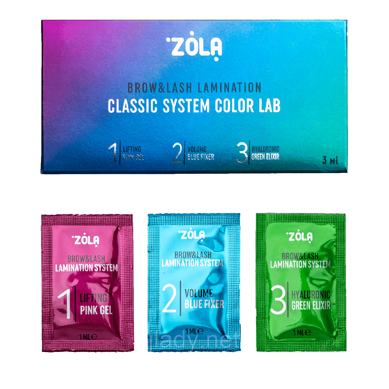 Набір для ламінування в саше ZOLA Color Lab  (3 x 1ml)