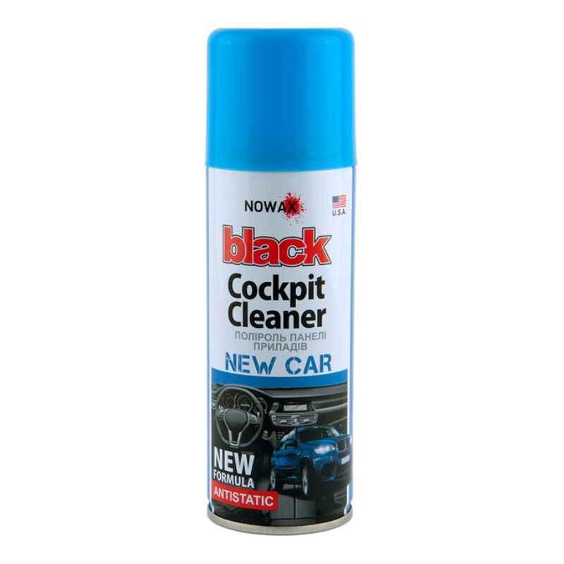 Поліроль для торпеди авто Nowax Black Cockpit Cleaner New Car 200 мл для пластику (NX00205)