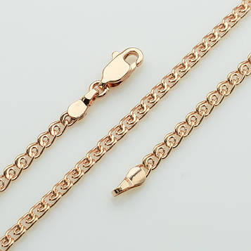 XUPING Цепочка Позолота РО плетіння лав, Длина 50см, Ширина 0.3см