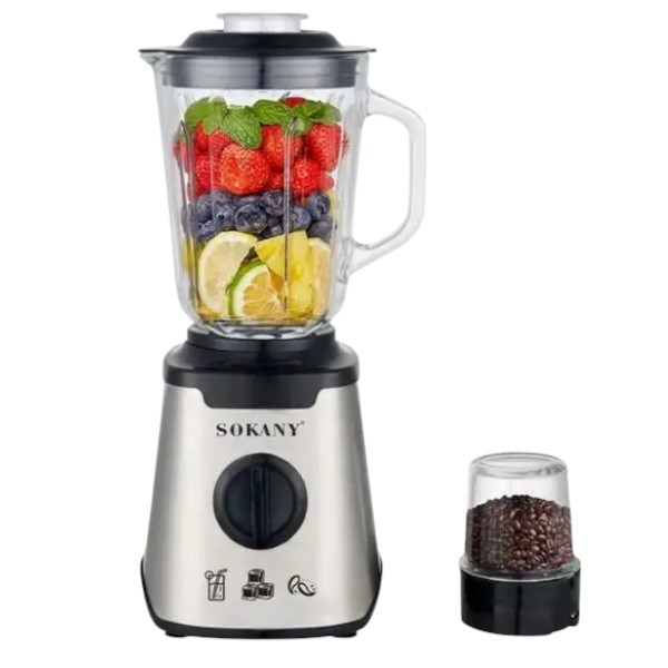 Блендер багатофункціональний стаціонарний 600Вт Sokany SK-JB-184, фото 1