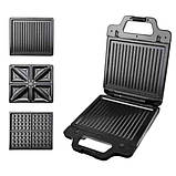 Мультимейкер 3в1 з антипригарним покриттям 1400 Вт Sokany SK-BBQ-852, фото 2