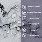 Самоклеюча плитка PET 60х30см для стін, декоративна ПЕТ панель самоклейка під мармур глянцева SW-00002307, фото 4