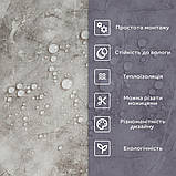 Самоклеюча плитка PET 60х30см для стін, декоративна ПЕТ панель самоклейка під мармур глянцева SW-00002334, фото 4