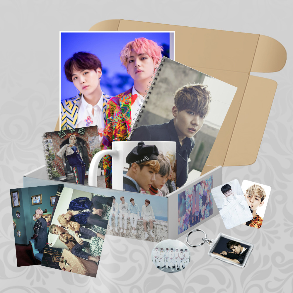 Подарунковий бокс K-pop BTS 8 предметів