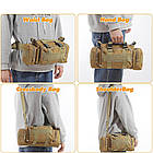 Тактична сумка поясна Minik-478 армійська хакі сумка на плече водонепроникна 7L тактичні сумки Minik, фото 4