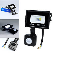Світлодіодний прожектор BIOM 10W S6-SMD-10-Slim+Sensor 6200 К 220 V IP65
