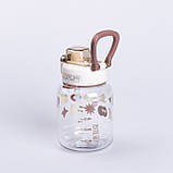 Пляшка для води дитяча 650 мл на ремінці пляшечка з трубочкою для дитини для спорту і школи Water bottle, фото 4