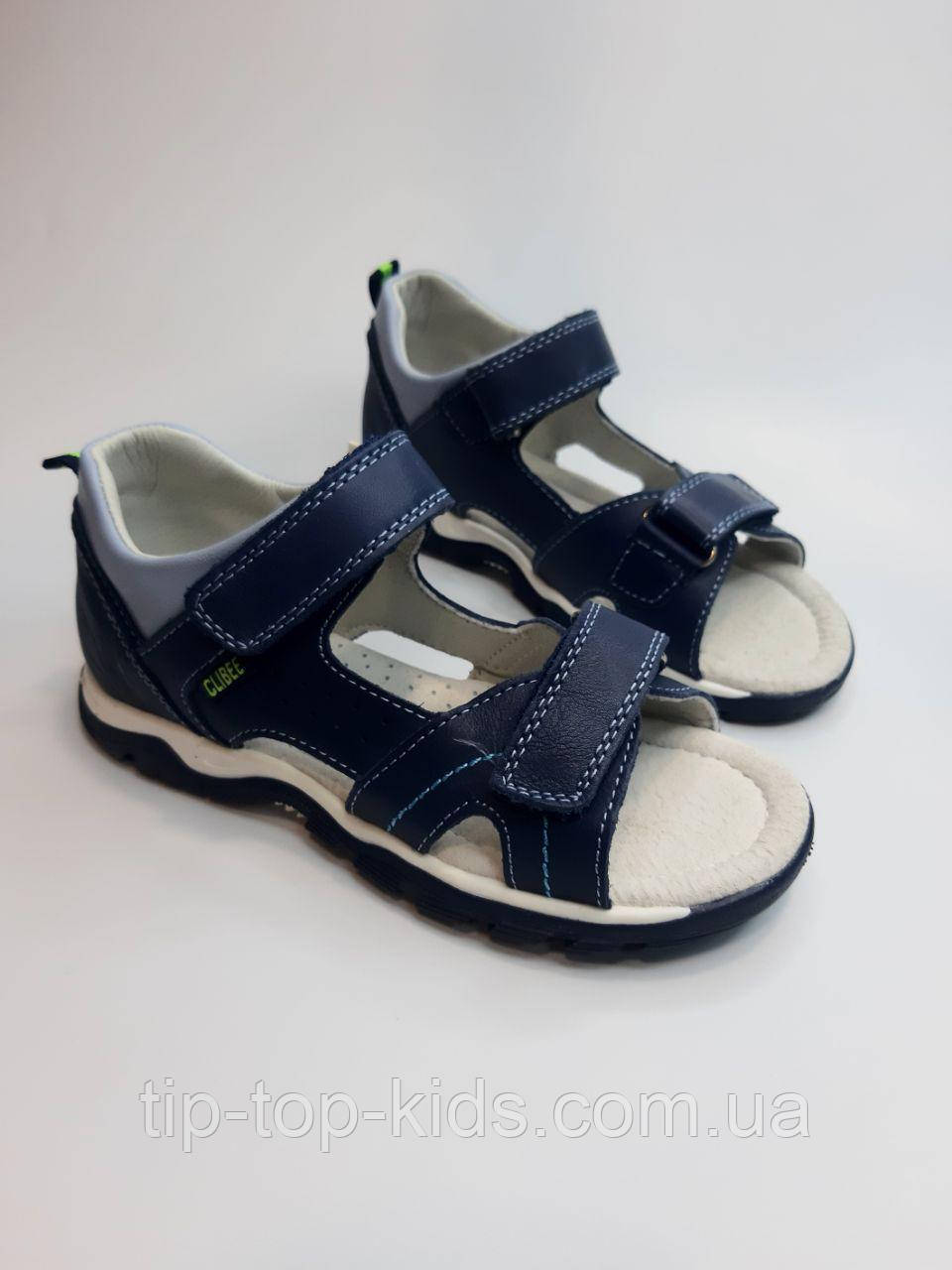 Босоніжки для хлопчика Clibee 260-2 blue сині р.32,33, фото 1
