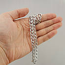 Шикарний срібний ланцюжок. Цепочка бісмарк срібна 70 см, фото 3