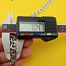 Шикарний срібний ланцюжок. Цепочка бісмарк срібна 70 см, фото 6