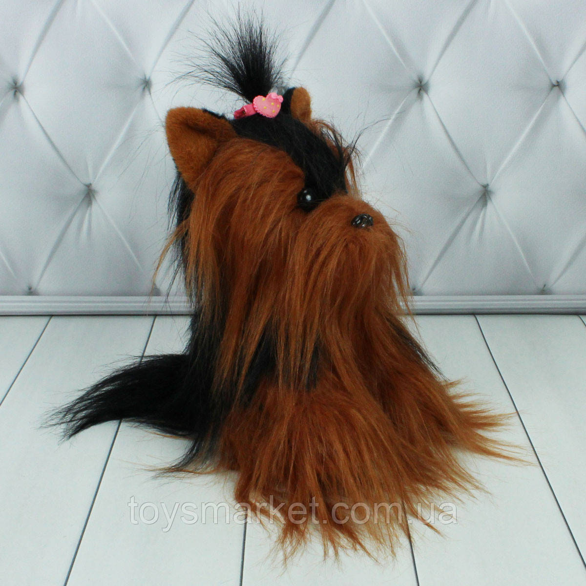 М’яка іграшка, собачка Йорк, 26 см, фото 1