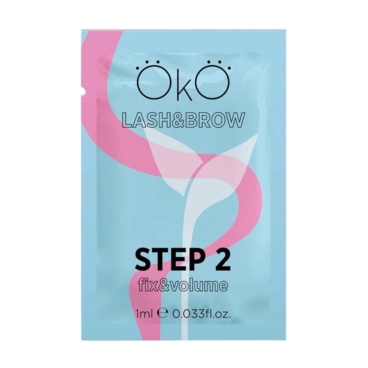 Склад №2 для ламінування брів та вій OKO Step 2 Fix&Volume саше (1мл.)
