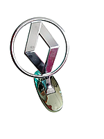 Емблема приціл на капот Renault Хром на скотчі (сплав)