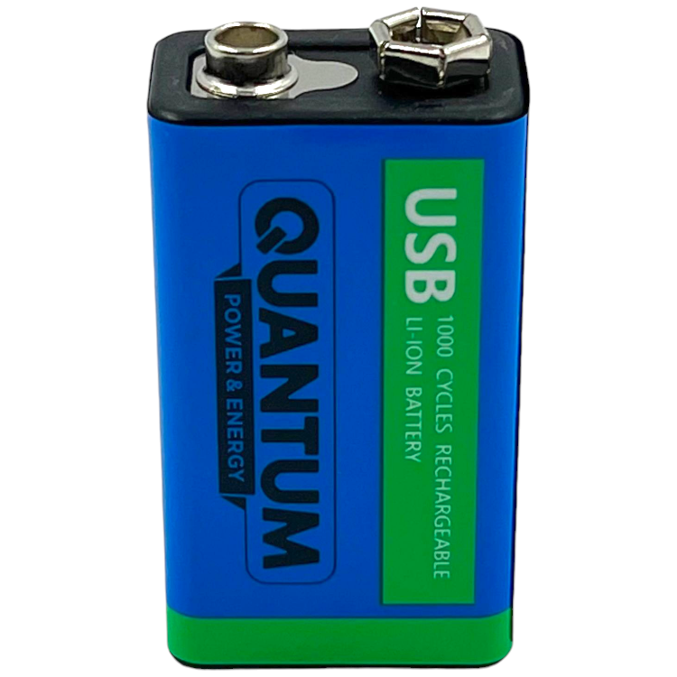 Акумулятор літій-іонний Quantum CR9V 600mAh (ЗП USB-Type-C) 1 шт.