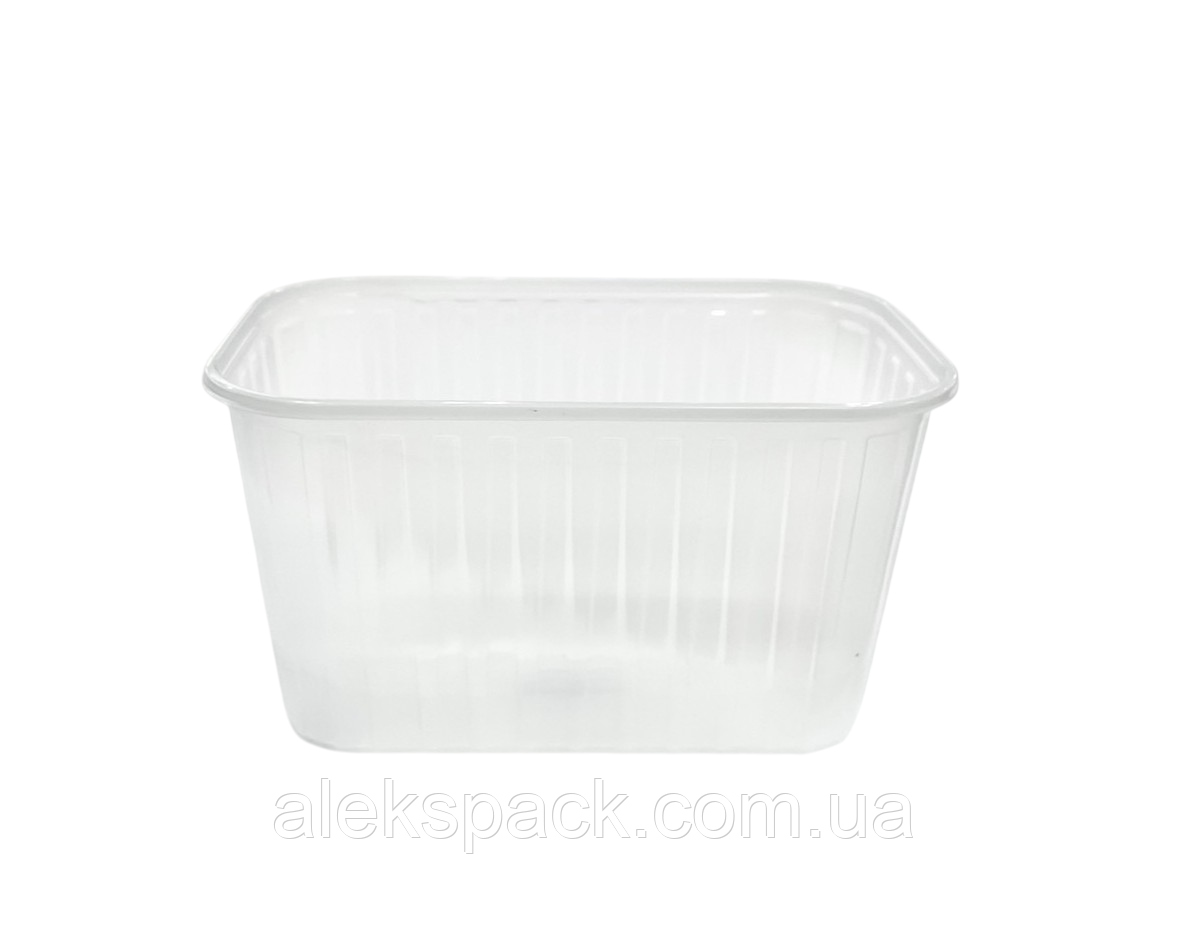 Одноразовий контейнер для ягід І 1000 РЕТ 100 шт матовий, фото 1