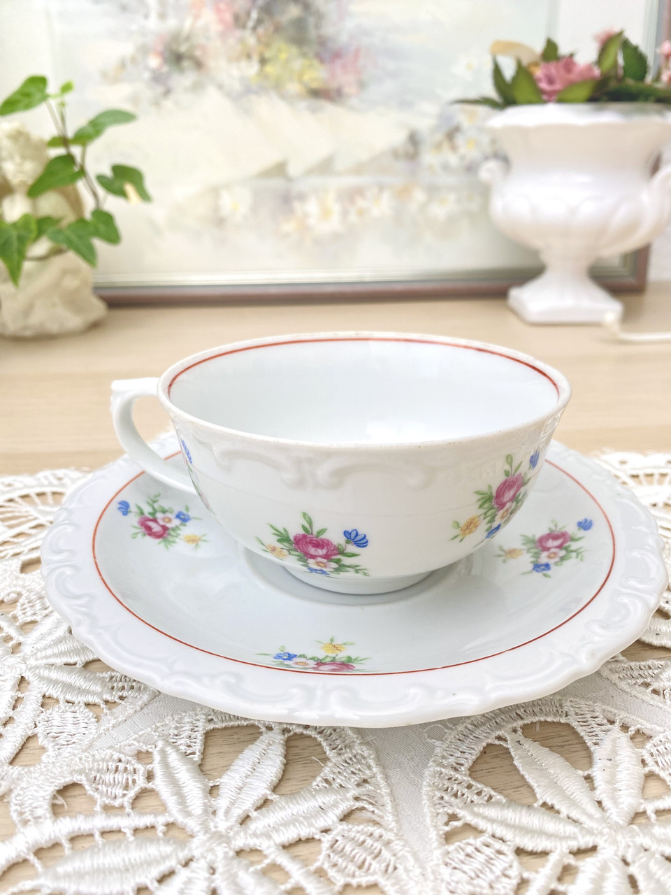 Чайна порцелянова чашка і блюдце, Kahla Porzellan, Німеччина, фарфор