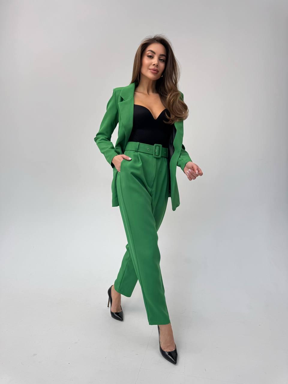 Костюм 3в1 (штани, піджак з підкладкою, ремінь) – стиль і універсальність для будь-якого випадку, фото 1