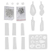 Набір молдів для створення кулонів з епоксидної смоли для створення біжутерії