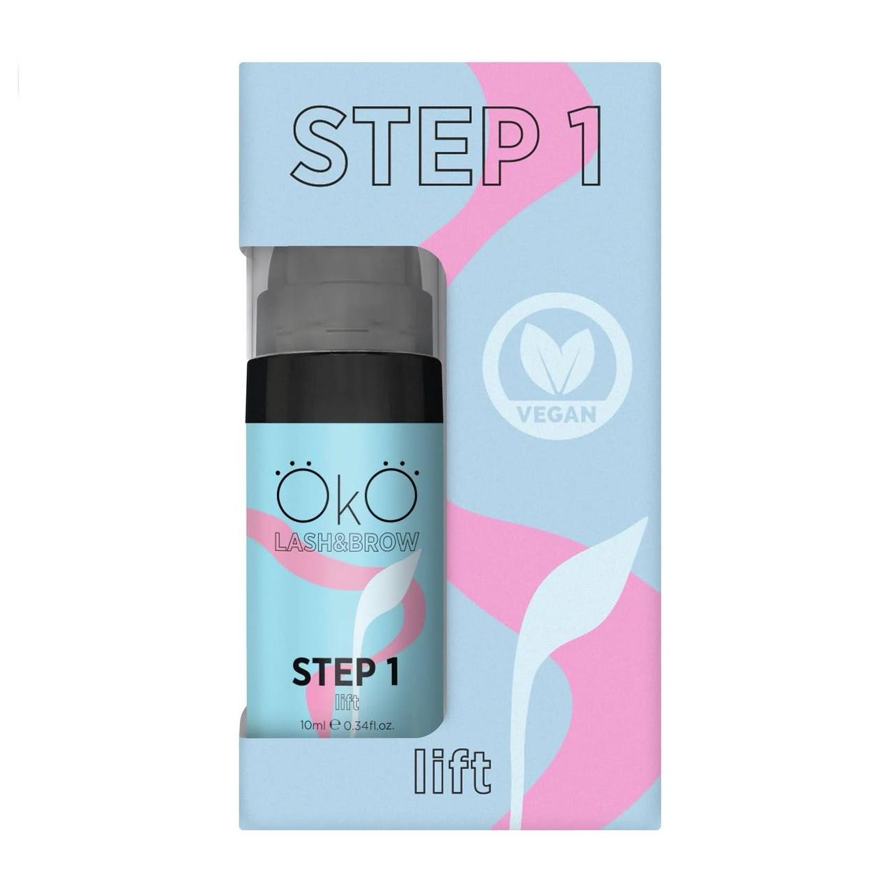 Склад №1 для ламінування брів та вій OKO Step 1 Lift (10мл.)