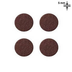 Наклейки накладки для захисту підлоги, меблів від подряпин Круг Coffee 40 мм, h = 5 мм (4 в 1)