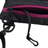 Чоловіча тактична сумка мала, через плече чорна з патч панеллю з вставкою, фото 3