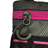 Чоловіча тактична сумка мала, через плече чорна з патч панеллю з вставкою, фото 5