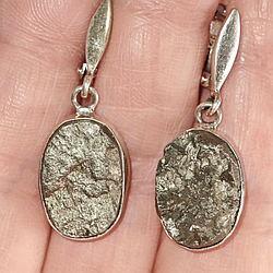 Пірит срібні сережки, 0233СП