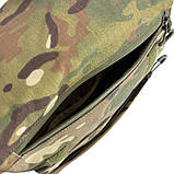 Чоловіча сумка через плече тактична, мультикам Кордура, месенджер матеріал Кордура, фото 2