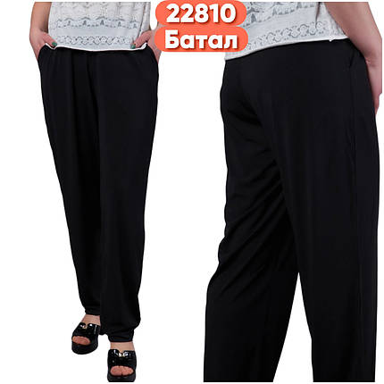 Літні жіночі штани бавовна "Ластівка" №А2810 р.4-7XL,8-11XL, фото 3