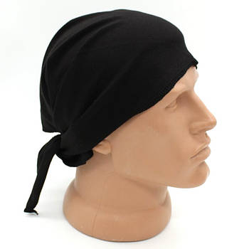 Чоловіча бандана на голову, Чорний / Тактична бандана літня / Дихаюча бандана / Бандана від сонця