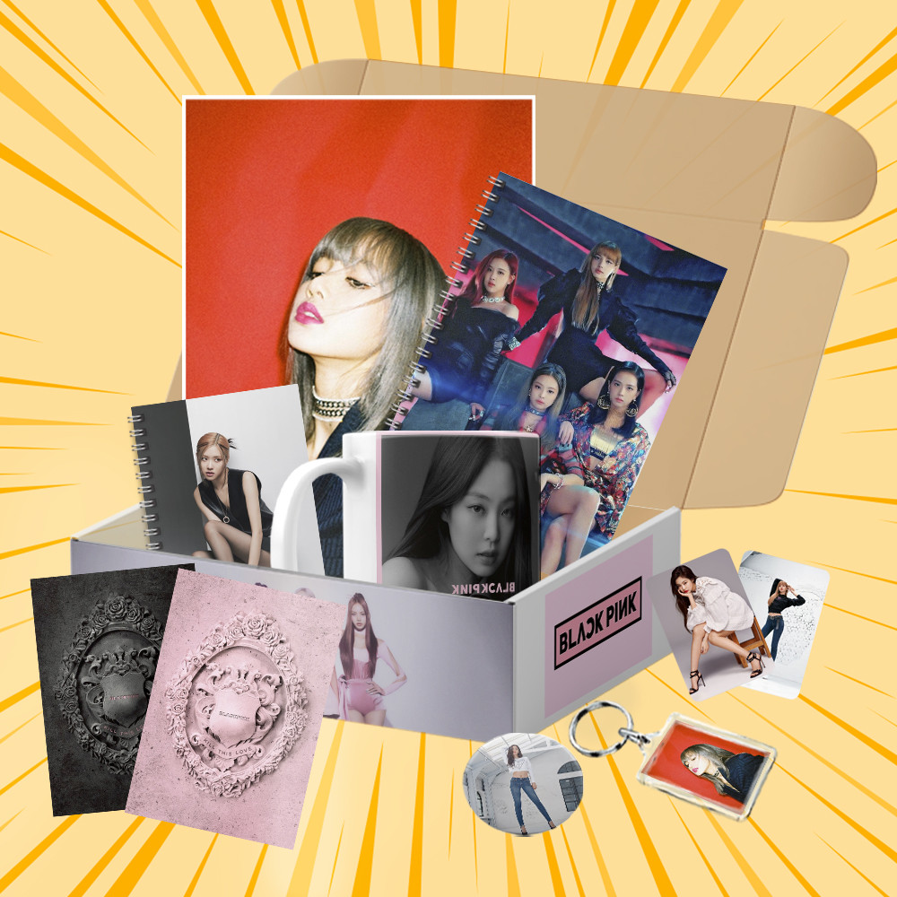Подарунковий бокс K-pop Black Pink 8 предметів