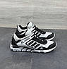Чоловічі літні кросівки Adidas Terrex White Black Взуття Адідас Терекс білі з чорним сітка текстиль легкі дихаючі весна літо, фото 5