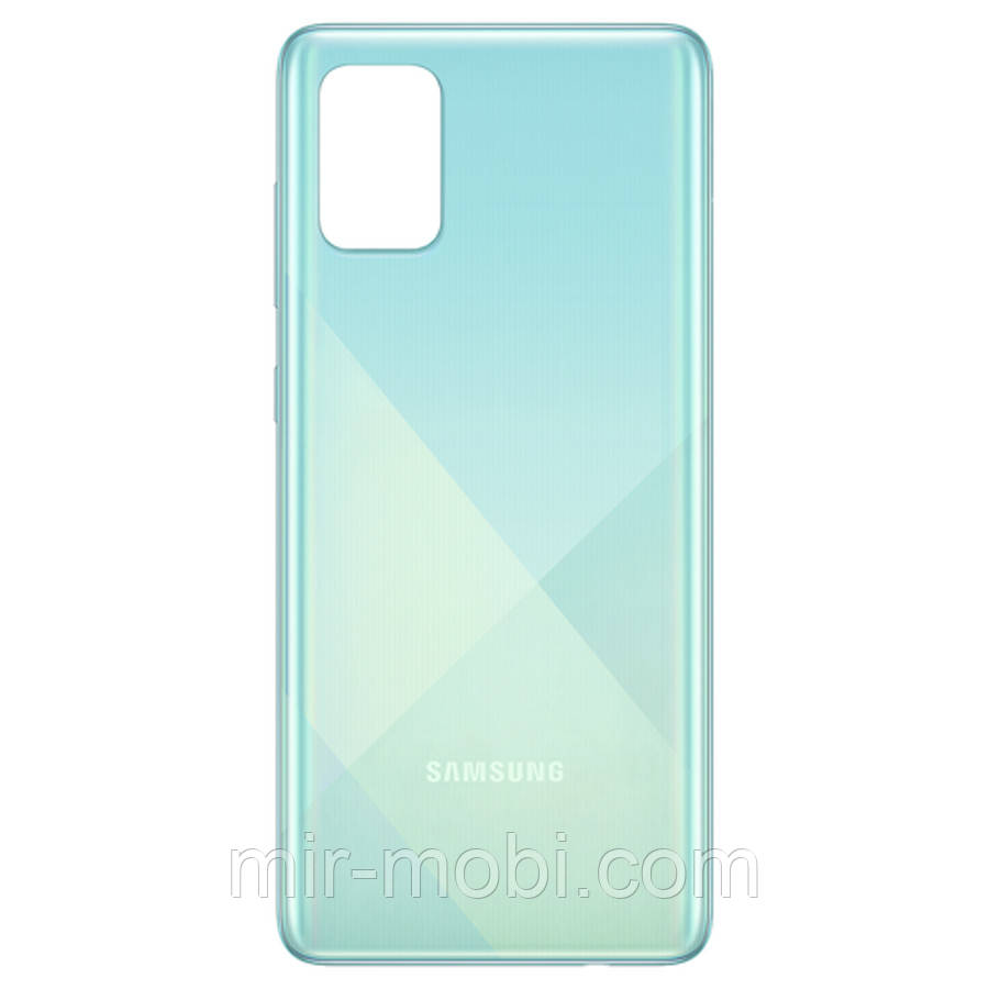 Задня кришка Samsung Galaxy A71 2020 A715F (блакитна оригінал Китай)