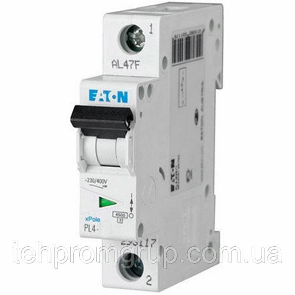 Автоматичний вимикач Eaton HL 1P 10А х-ка C