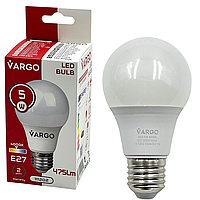 Лампа LED VARGO A60 5W 4000K E27 220V (V-111202)