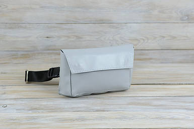 Шкіряна сумка Пазл №1 з натуральної шкіри колір Сірий