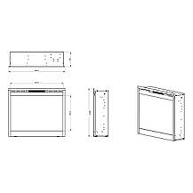 Електрокамін з обігрівом Dimplex Symphony 26 Slim (DF2624L-INT), фото 3