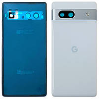 Задня кришка Google Pixel 7a (блакитна оригінал Китай зі склом камери)