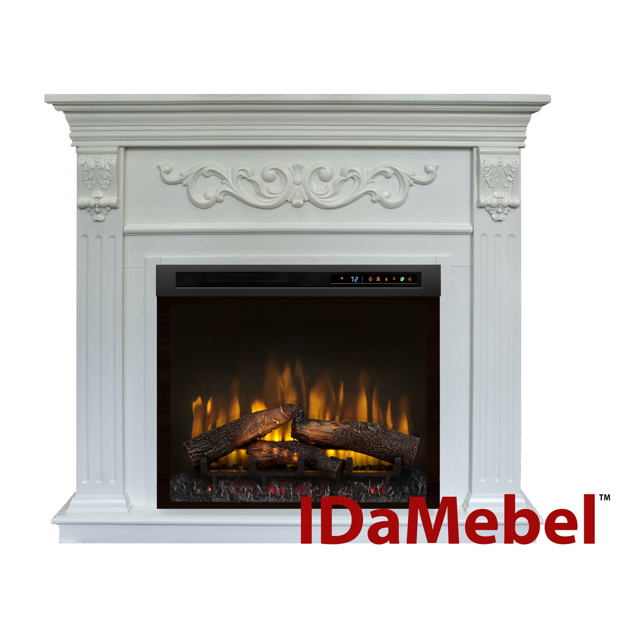 Камінокомплект IDaMebel Marseille XHD28L-INT Білий Ясінь