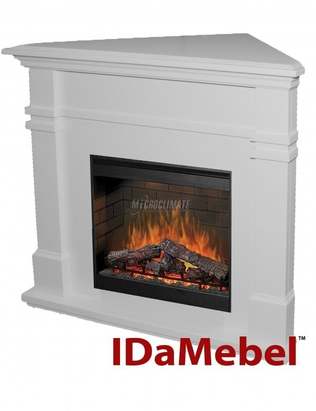 Камінокомплект IDaMebel Florida White angle Symphony 26